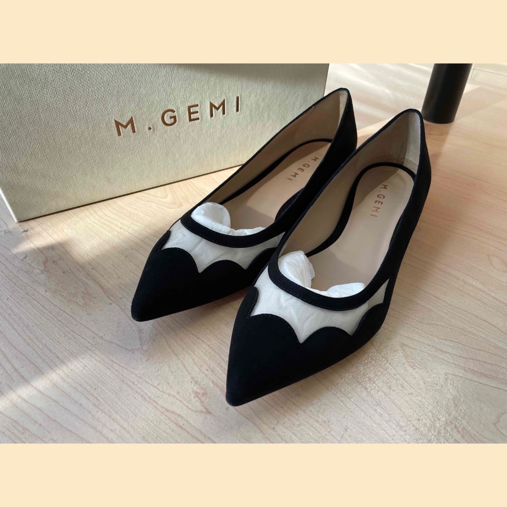 NIB M. Gemi Elba Suede Flats 10M